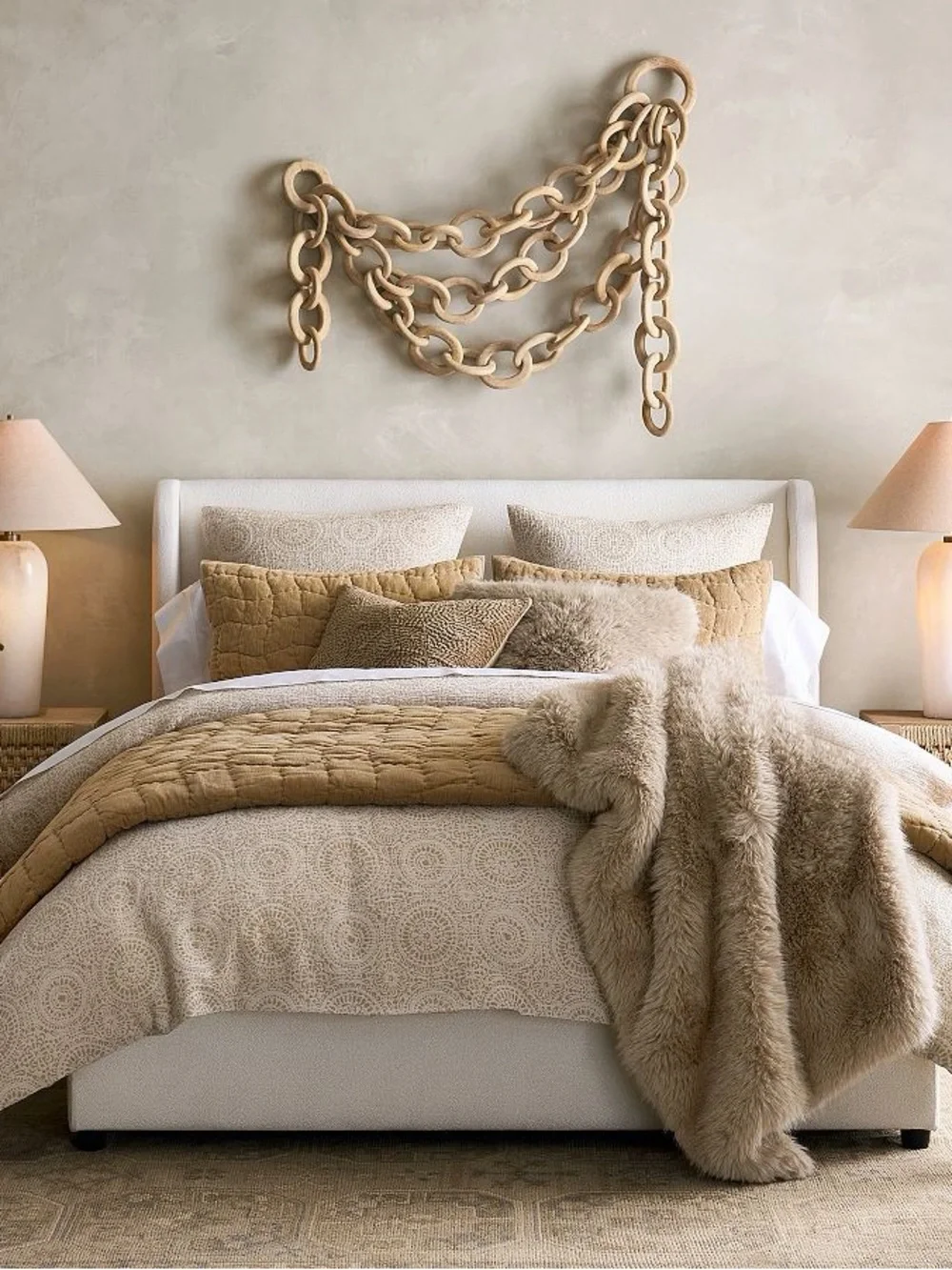 Pottery Barn Shearling Faux Fur Throw